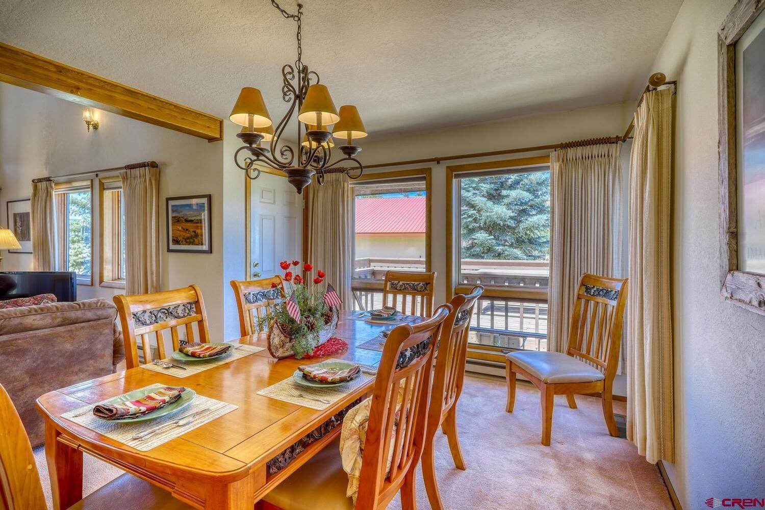 Beautiful interior of a house with a table set